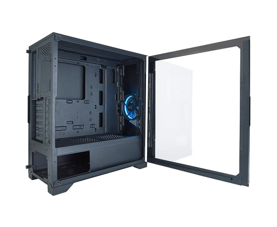  Корпус Azza Eclipse черный (CSAZ-440 Eclipse) без БП ATX 9x120mm 5x140mm 2xUSB2.0 1xUSB3.0 audio bott PSU 