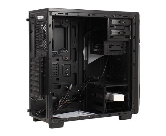  Корпус ZALMAN Z1 Steel/Plastic, ATX, mATX, Midi-Tower, сталь, без блока питания, 3xUSB на лицевой панели, 199x432x457 мм, цвет: черный 
