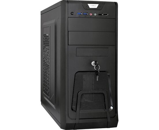  Корпус ExeGate CP-603UB Black EX283218RUS ATX, CP500W, 80mm, 2xUSB+2xUSB3.0, Audio, замок блокировки кнопки питания 