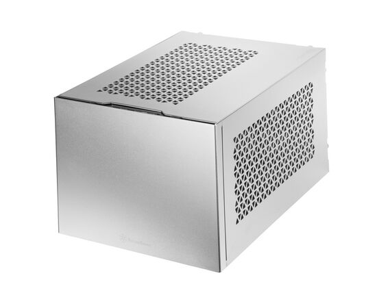  Корпус Silverstone SST-SG15S Mini-ITX корпус-куб с алюминиевой передней панелью silver (811239) 