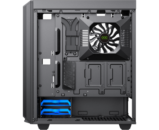  Корпус GameMax Precision COC Black (T808) (ATX, Черн, 2*USB 3.0, Зак.стекло, 1*120мм+ COC, без БП) 