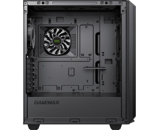  Корпус GameMax Precision COC Black (T808) (ATX, Черн, 2*USB 3.0, Зак.стекло, 1*120мм+ COC, без БП) 