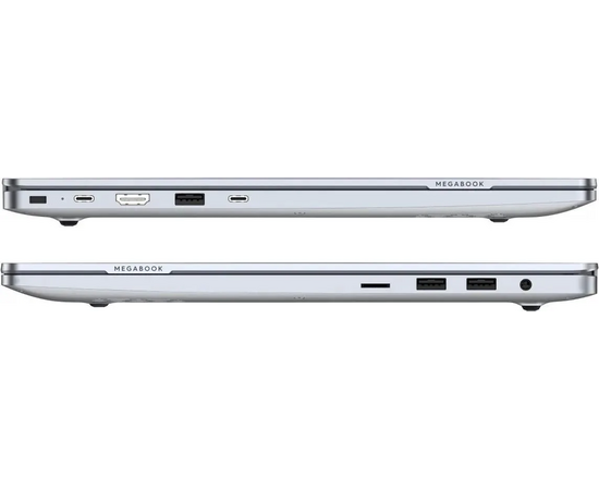  Ноутбук TECNO MegaBook T16 (T16RA-NES0) 16", IPS, Intel Core i5 13420H 2.1ГГц, 8 ядер, 16ГБ 512ГБ SSD, AMD Radeon, без операционной системы, серебр 