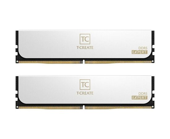  ОЗУ TEAMGROUP T-Create Expert 32GB (CTCWD532G6400HC32ADC01) (2x16GB) DDR5 6400MHz CL32 (32-39-39-84) 1.35V / White 