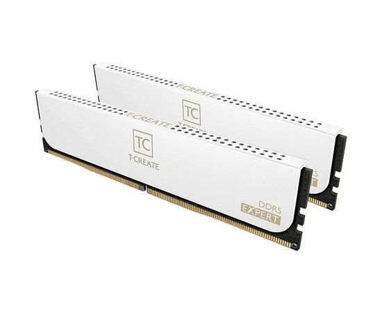  ОЗУ TEAMGROUP T-Create Expert 32GB (CTCWD532G6400HC32ADC01) (2x16GB) DDR5 6400MHz CL32 (32-39-39-84) 1.35V / White 