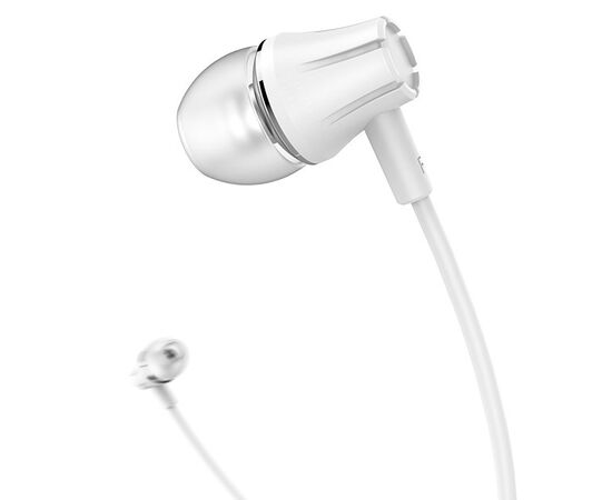  Наушники вакуумные AUX разъём с МК без рег.громкости длина 1.2м Borofone BM21 (White) 