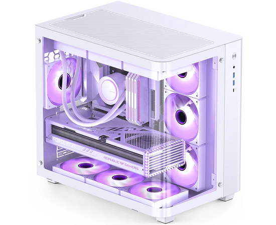  Корпус JONSBO TK-3 White без БП ATX БП, mini-ITX, micro-ATX, белый 