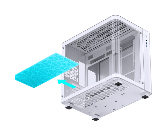  Корпус JONSBO TK-3 White без БП ATX БП, mini-ITX, micro-ATX, белый 