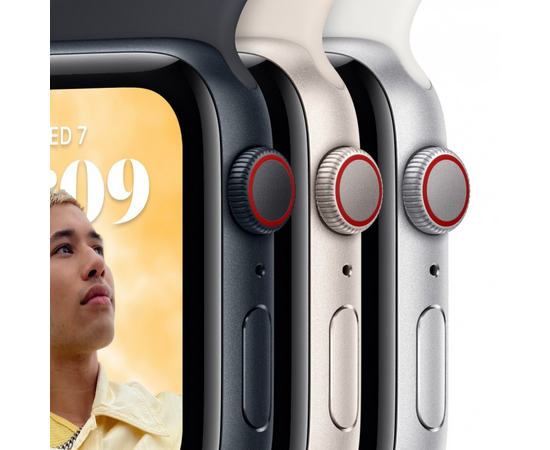  Apple Watch Series SE Gen 2 40 мм Silver Aluminium Case, Blue Sport Band (S/M) 